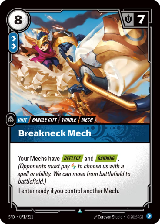 Breakneck Mech [Uncommon] SFD 071/221 - Riftbound Spiritforged