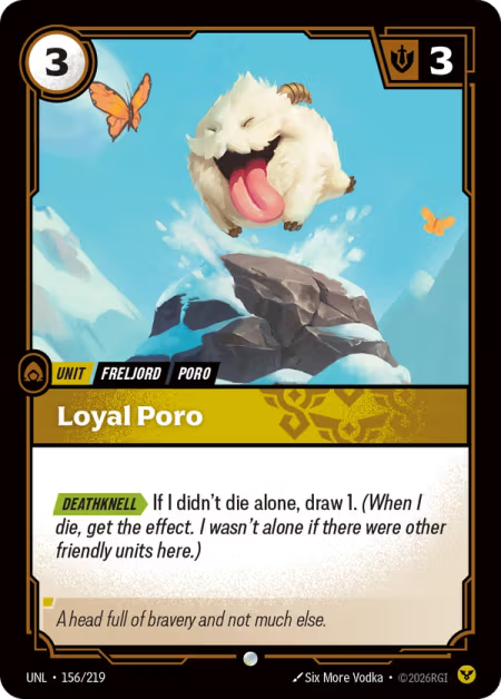 Loyal Poro [Common] UNL 156/219 - Riftbound Unleashed