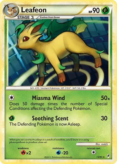 Leafeon [Holo Rare] 13/95 - Pokémon Call of Legends