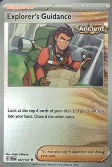 Explorer's Guidance [Reverse Holo Uncommon] #107/131 - Pokemon Prismatic Evolutions