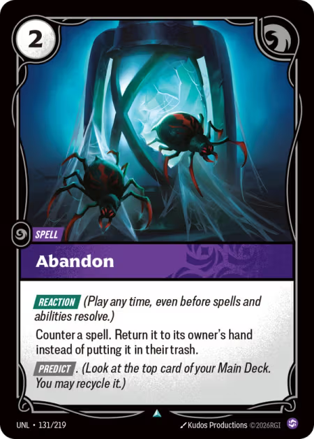 Abandon [Uncommon] UNL 131/219 - Riftbound Unleashed
