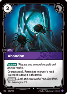 Abandon [Uncommon] UNL 131/219 - Riftbound Unleashed