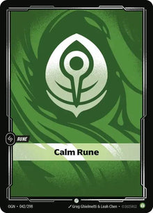 Calm Rune [Common] #042/298 - Origins