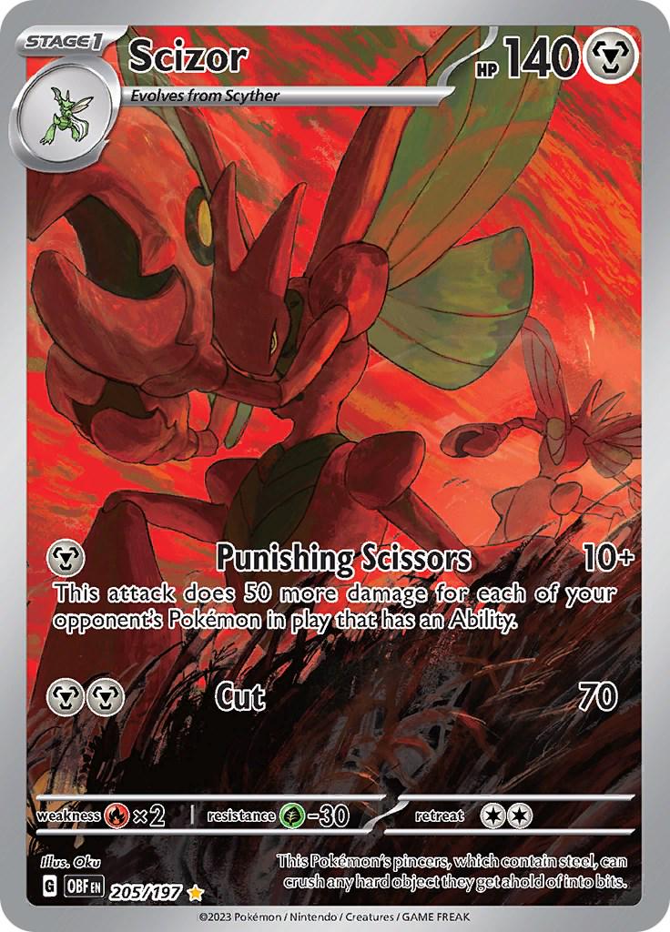 Scizor [Illustration Rare] #205/197 - Obsidian Flames