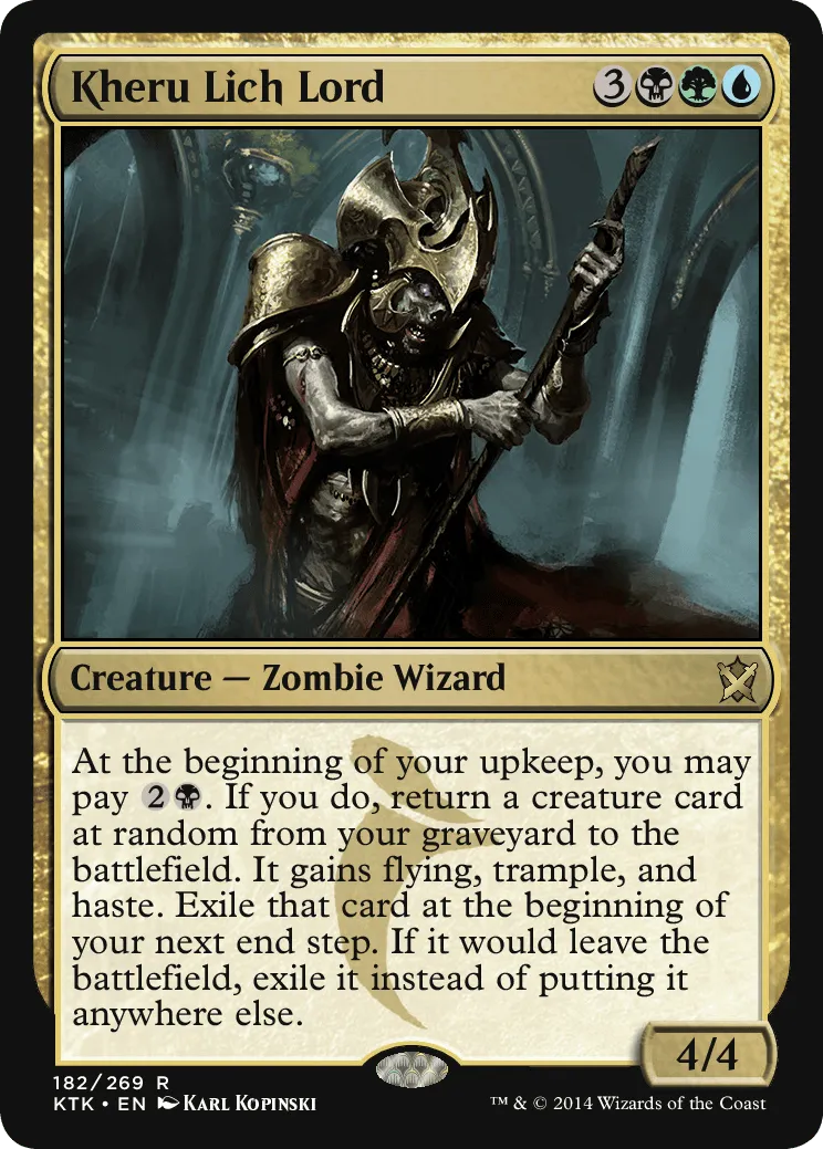 Kheru Lich Lord (Foil) R 182 Khans of Tarkir