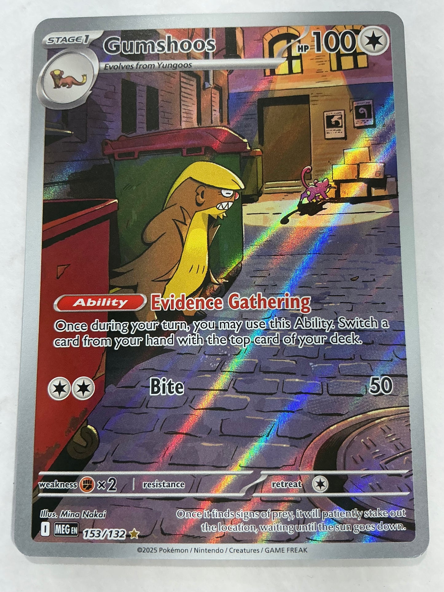 Gumshoos [Illustration Rare] #153/132 - Pokemon Mega Evolution