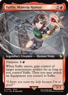 Yuffie, Materia Hunter [Extended Art Foil] #158 Magic Final Fantasy Commander