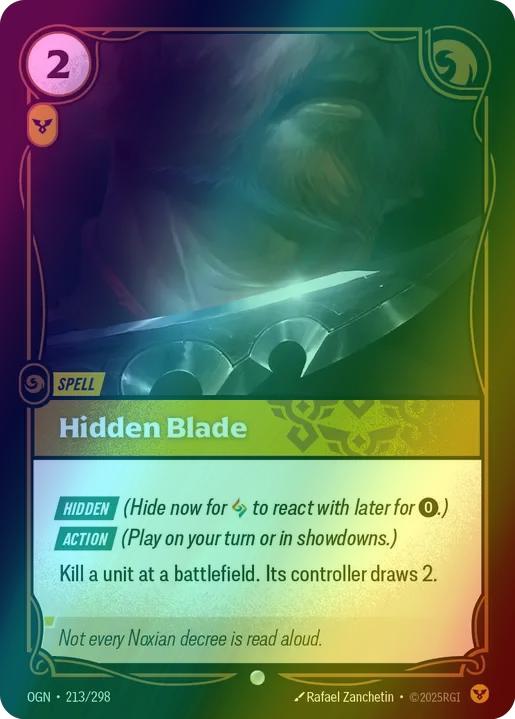 Hidden Blade [Foil] #213/298 - Origins