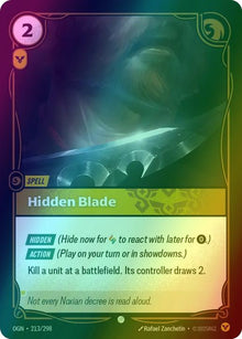 Hidden Blade [Foil] #213/298 - Origins