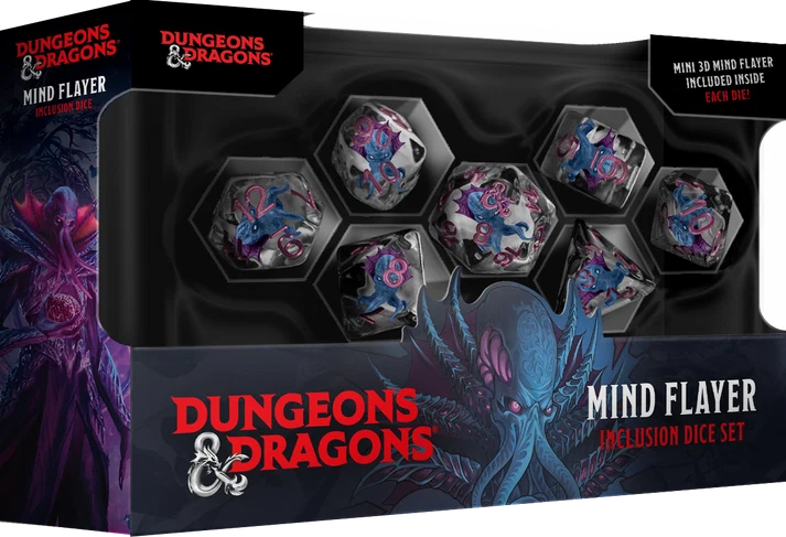 Dungeons & Dragons Resin Dice Set - Set of 7 - Mind Flayer