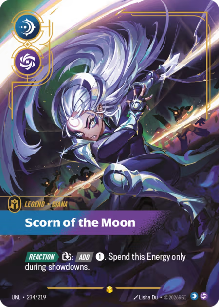 Diana - Scorn of the Moon [Overnumbered] UNL 234/219 - Riftbound Unleashed