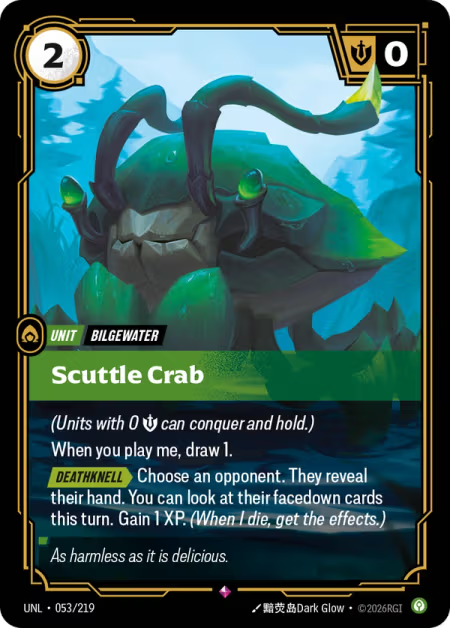 Scuttle Crab [Rare] UNL 053/219 - Riftbound Unleashed