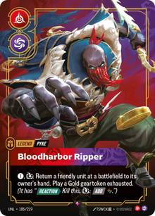 Pyke - Bloodharbor Ripper [Legend] UNL 185/219 - Riftbound Unleashed
