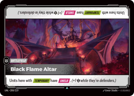 Black Flame Altar [Battlefield] UNL 208/219 - Riftbound Unleashed