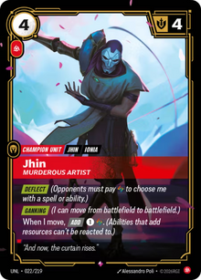 Jhin, Murderous Artist [Rare] UNL 022/219 - Riftbound Unleashed