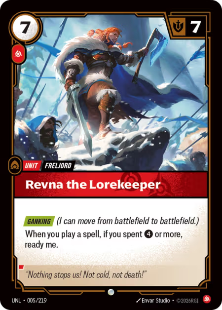 Revna the Lorekeeper [Common] UNL 005/219 - Riftbound Unleashed