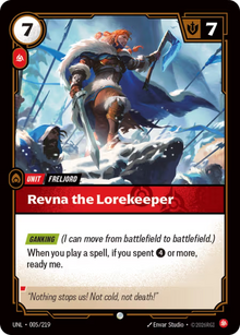 Revna the Lorekeeper [Common] UNL 005/219 - Riftbound Unleashed