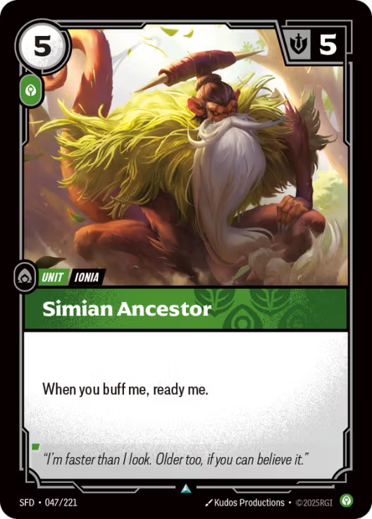 Simian Ancestor [Uncommon] SFD 047/221 - Riftbound Spiritforged