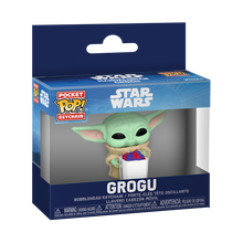 Pop! Keychain Grogu with Popcorn