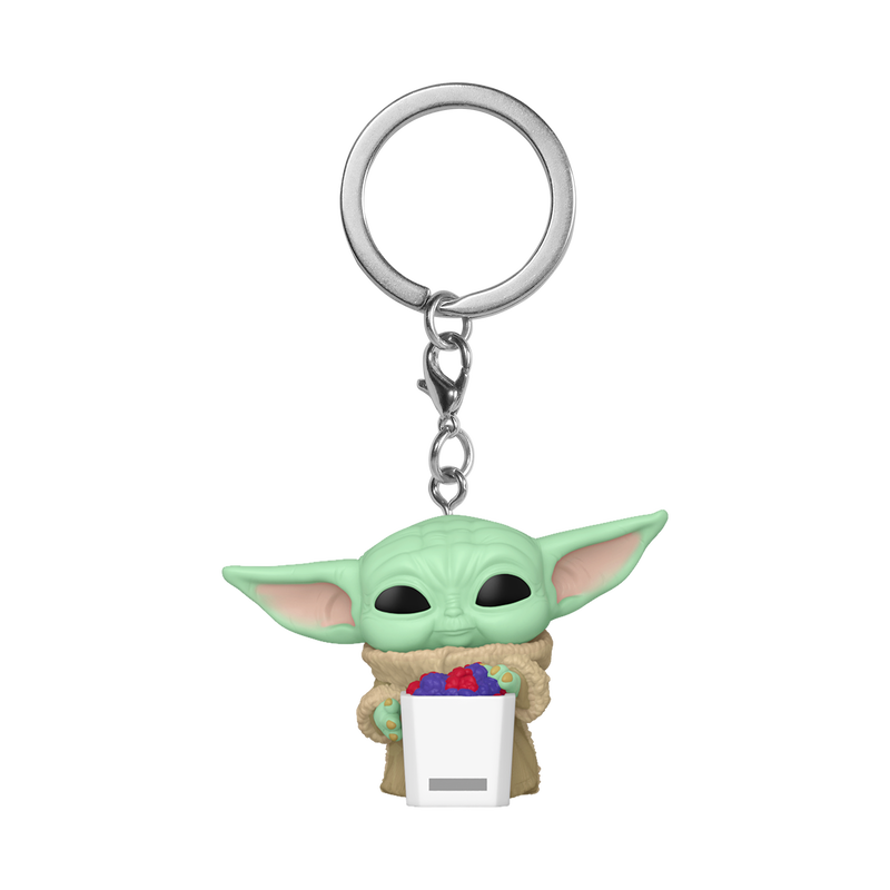 Pop! Keychain Grogu with Popcorn