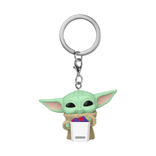 Pop! Keychain Grogu with Popcorn