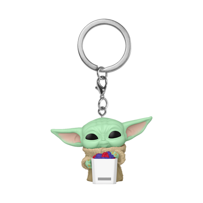 Pop! Keychain Grogu with Popcorn