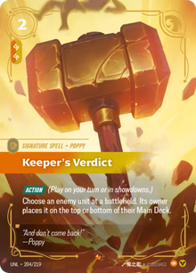 Keeper's Verdict [Epic] UNL 204/219 - Riftbound Unleashed