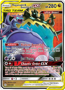 Naganadel & Guzzlord GX [Ultra Rare] #158/236 - Pokemon Cosmic Eclipse