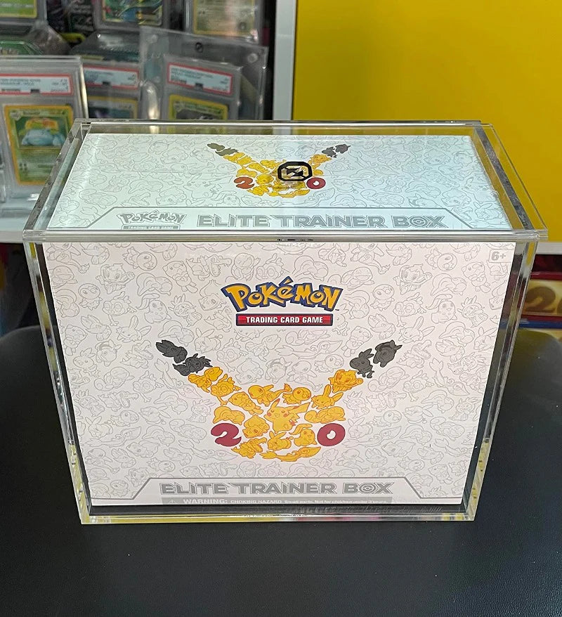 Pokemon ETB Elite Trainer Box w/ Sliding Lid Anti-UV - Acrylic Protector 4.0MM