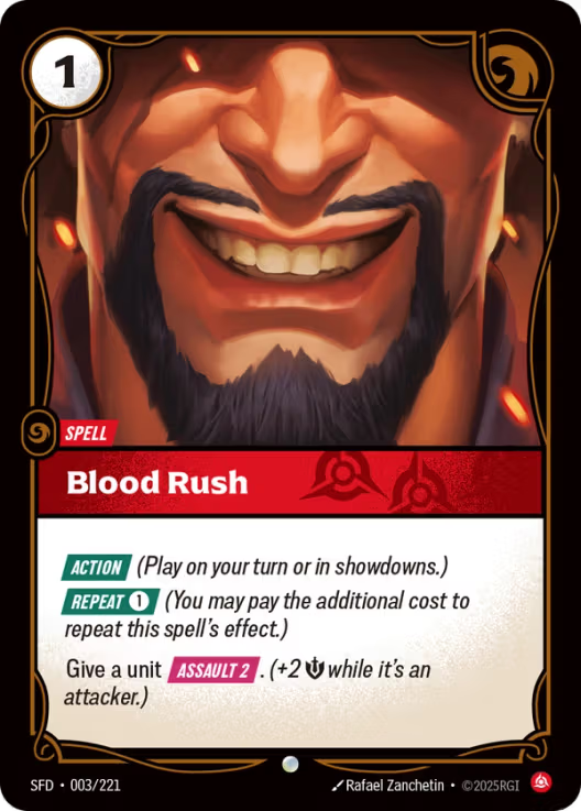 Blood Rush [Common] SFD 003/221 - Riftbound Spiritforged