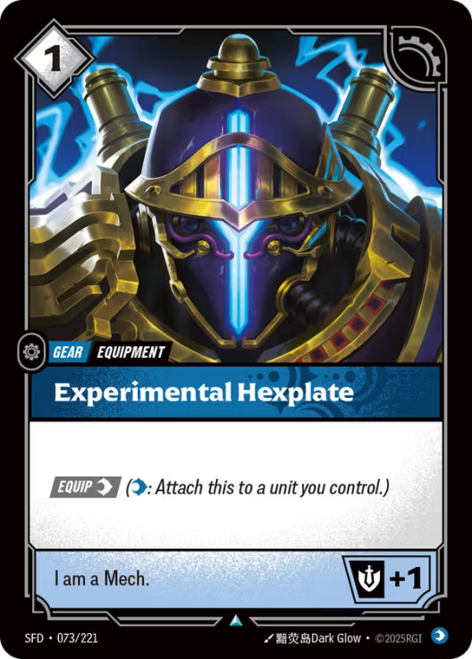 Experimental Hexplate [Uncommon] SFD 061/221 - Riftbound Spiritforged