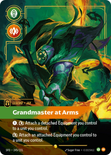 Jax - Grandmaster at Arms [Overnumbered] SFD 245/221 - Riftbound Spiritforged