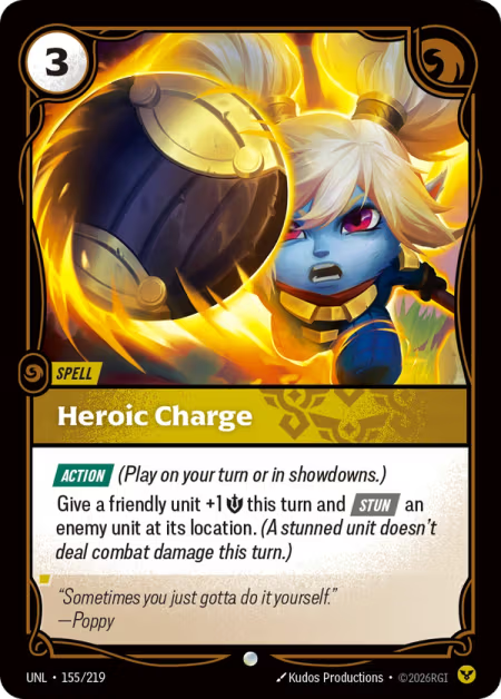 Heroic Charge [Common] UNL 155/219 - Riftbound Unleashed