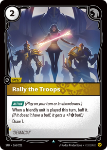 Rally the Troops [Uncommon] SFD 166/221 -  Riftbound Spiritforged
