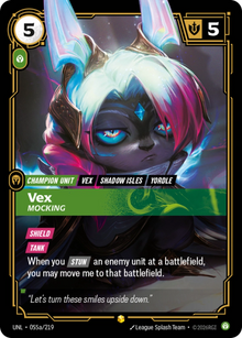 Vex, Mocking [Alternate Art] UNL 055a/219 - Riftbound Unleashed