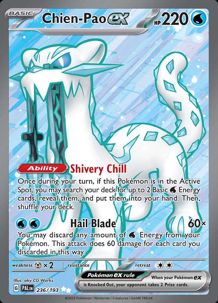 Chien-Pao ex [Ultra Rare] 236/193 - Pokémon Paldea Evolved