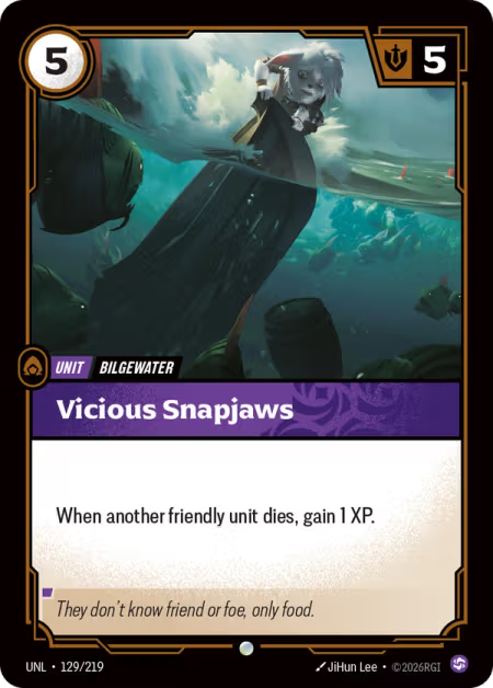 Vicious Snapjaws [Common] UNL 129/219 - Riftbound Unleashed