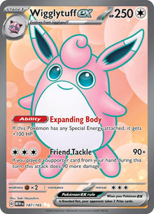 Wigglytuff Ex #187 Pokemon Scarlet & Violet 151