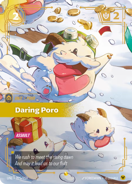 Daring Poro [Overnumbered] UNL 225/219 - Riftbound Unleashed