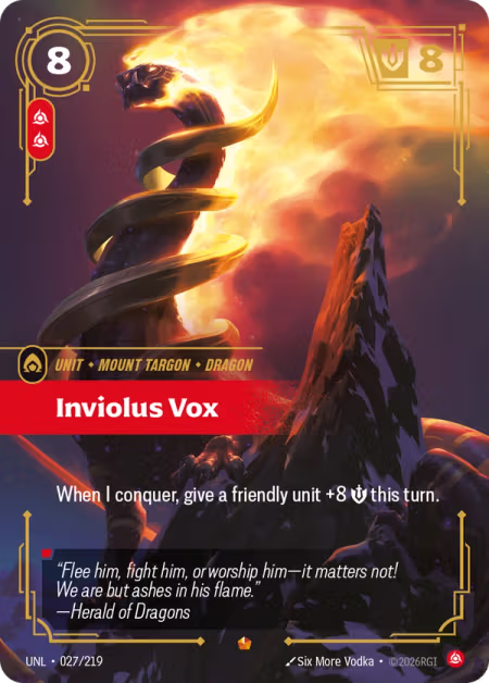 Inviolus Vox [Epic] UNL 027/219 - Riftbound Unleashed