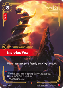 Inviolus Vox [Epic] UNL 027/219 - Riftbound Unleashed