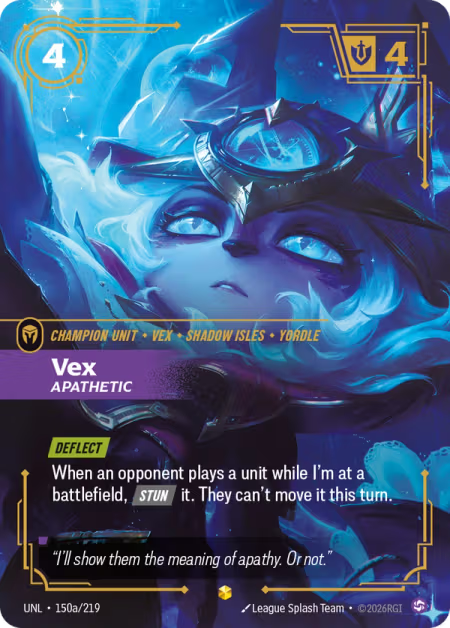 Vex, Apathetic [Alternate Art] UNL 150a/219 - Riftbound Unleashed