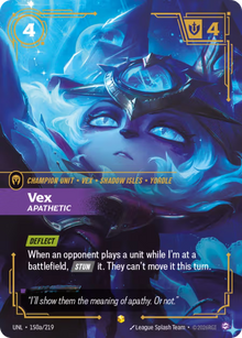 Vex, Apathetic [Alternate Art] UNL 150a/219 - Riftbound Unleashed