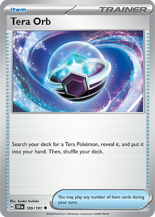 Tera Orb [Uncommon] #189/191 - Pokemon Surging Sparks