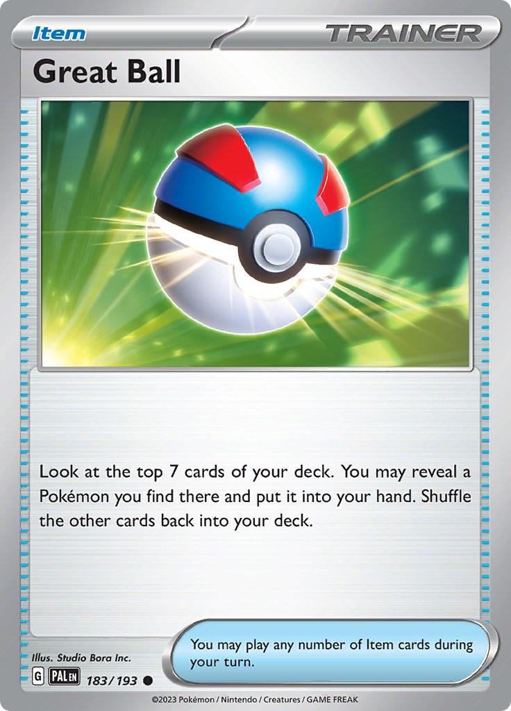 Great Ball [Uncommon] #183/193 - Pokemon Paldea Evolved
