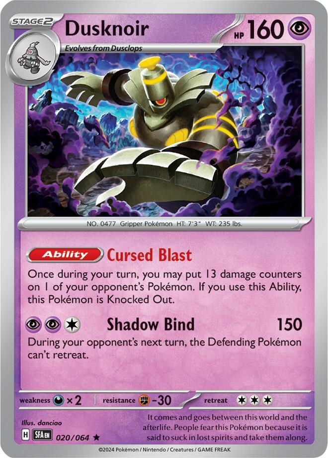 Dusknoir [Holo Rare] #020/064 - Pokemon Shrouded Fable
