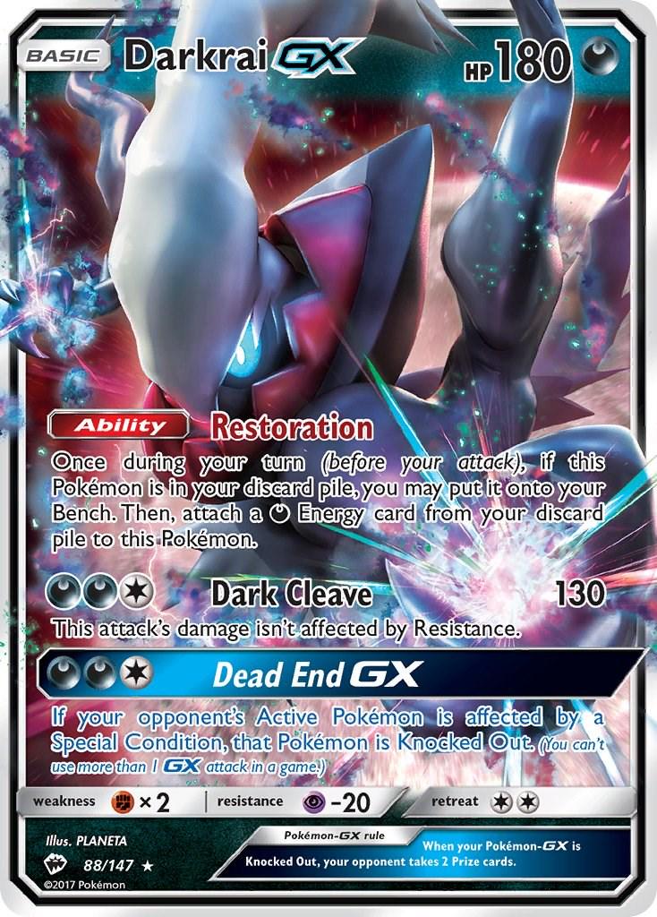 Darkrai GX [Ultra Rare] #88/147 - Pokemon Burning Shadows