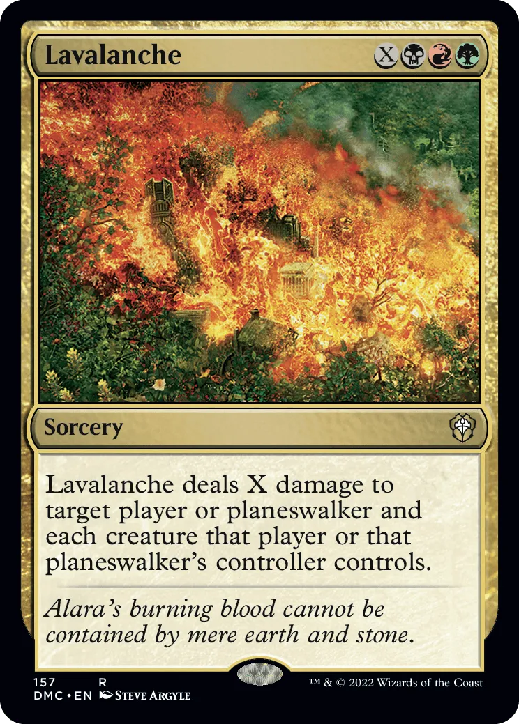 Lavalanche R Commander: Dominaria United