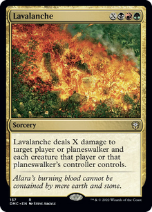 Lavalanche R Commander: Dominaria United