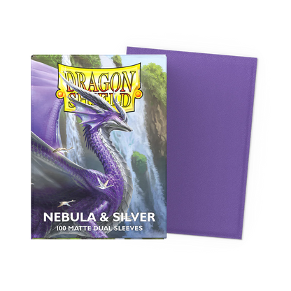 DRAGON SHIELD MATTE DUAL NEBULA & SILVER 100ct